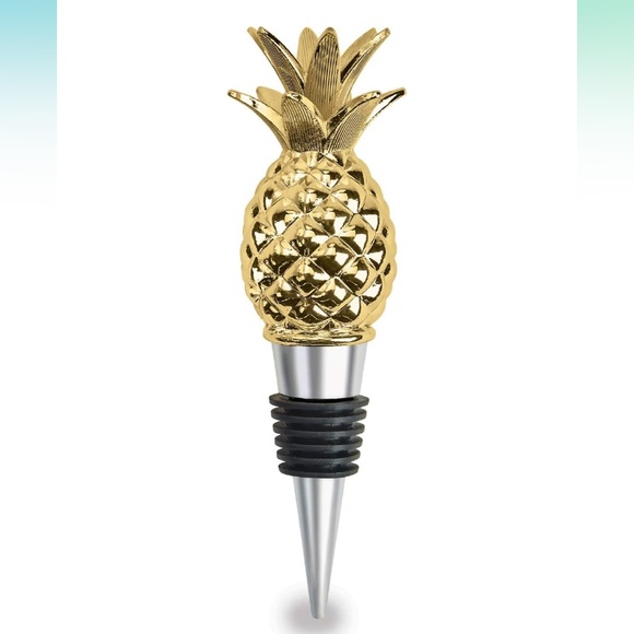 5for$10 Golden Pineapple And Cactus Heavy Duty Decorative Wine Stopper NWT - Picture 2 of 4